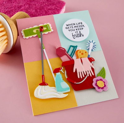 Spellbinders - Etched Dies - Shiny New Day  Clean  S4-1525