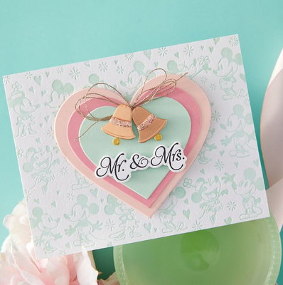 Spellbinders -  BetterPress & dies - Classic Mouse Wedding Press Sentiments BP-367
