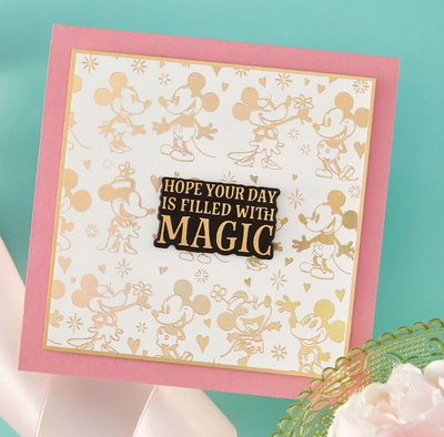 Spellbinders -  BetterPress - Classic Mouse Wedding Happiest Place  BP-353
