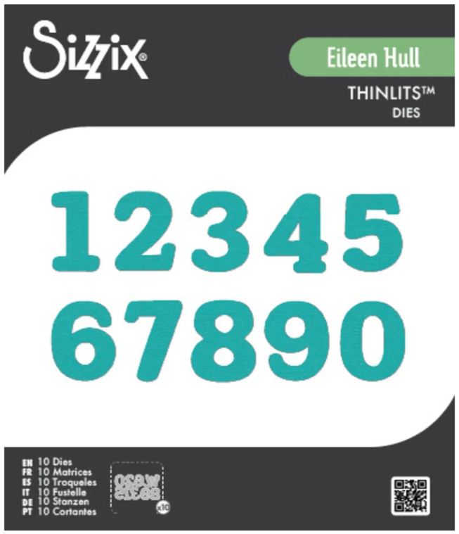 Sizzix - Thinlits Die Set - 10pcs - Nora Numbers by Eileen Hull  667066