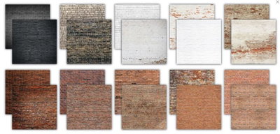 Craft Consortium - Paper Pad 6x6 - Brick textures 2