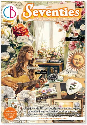 Ciao Bella - Junk Journal A4 Ephemera Book - Seventies 32pcs  CBB027