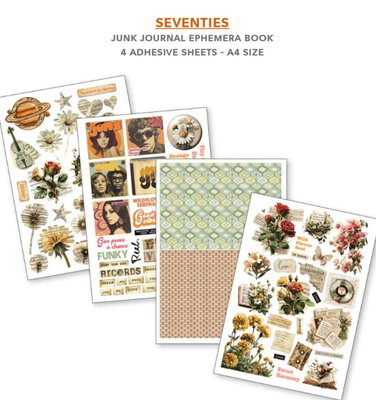 Ciao Bella - Junk Journal A4 Ephemera Book - Seventies 32pcs  CBB027
