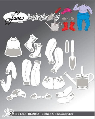 By Lene - Cutting & Embossing Die - "Accessories for #BLD1853" BLD1868