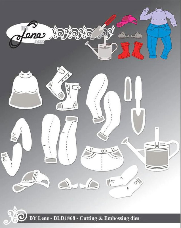 By Lene - Cutting & Embossing Die - "Accessories for #BLD1853" BLD1868