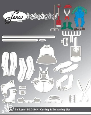 By Lene - Cutting & Embossing Die - "Accessories for #BLD1856" BLD1869