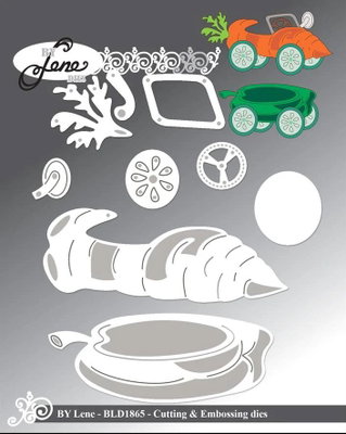 By Lene - Cutting & Embossing Die - A vegetable car BLD1865