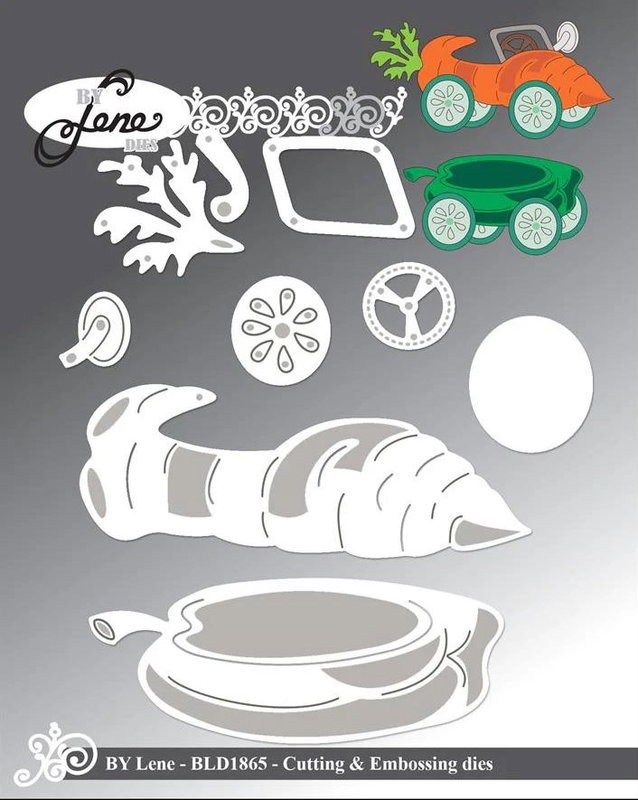 By Lene - Cutting & Embossing Die - A vegetable car BLD1865