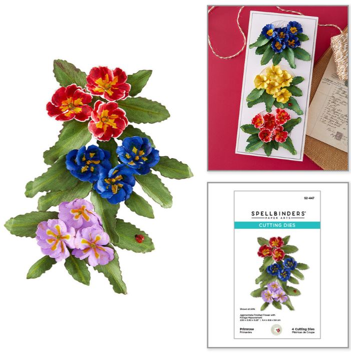 Spellbinders - Etched Dies - Serenity Garden Primrose S2-447