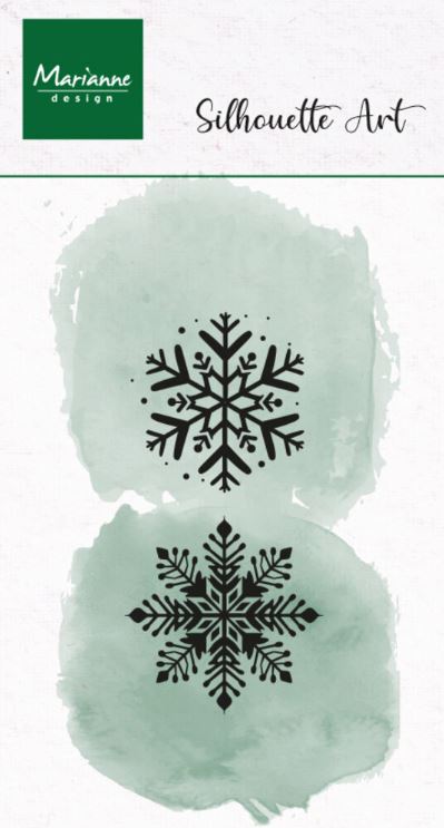 Marianne D - Clear Stamps - Silhouette Art Ice Crystals CS1199
