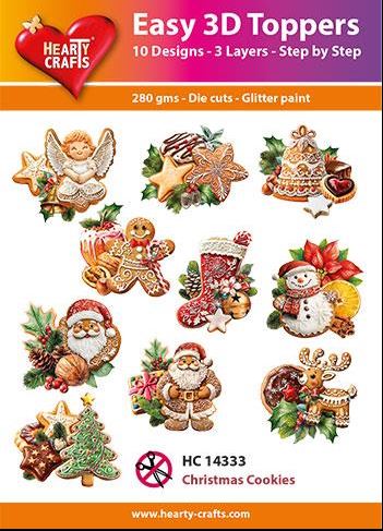 Easy 3d toppers - Christmas cookies  HC14333