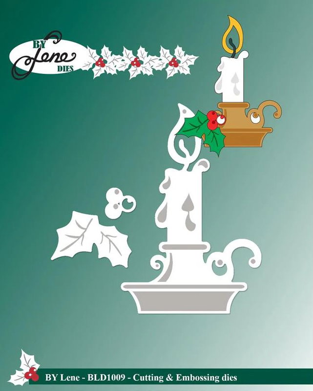 By Lene - Cutting & Embossing Die - Candlestick  BLD1009