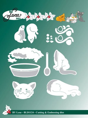 By Lene - Cutting & Embossing Die - Cats & Mice  BLD1124