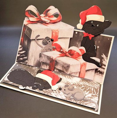 By Lene - Cutting & Embossing Die - Cats & Mice  BLD1124