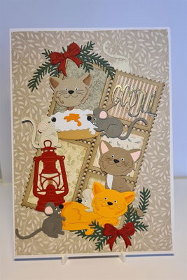 By Lene - Cutting & Embossing Die - Cats & Mice  BLD1124