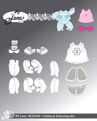 By Lene - Cutting & Embossing Die - Accessories for BLD1839  BLD1840