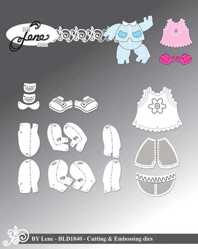 By Lene - Cutting & Embossing Die - Accessories for BLD1839  BLD1840