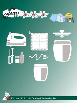 By Lene - Cutting & Embossing Die - Baking Equipment #2  BLD1216