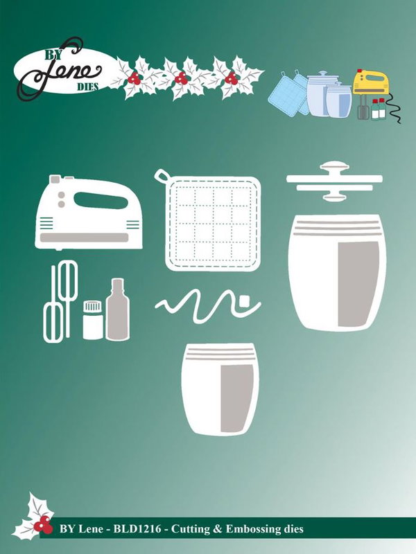 By Lene - Cutting & Embossing Die - Baking Equipment #2  BLD1216