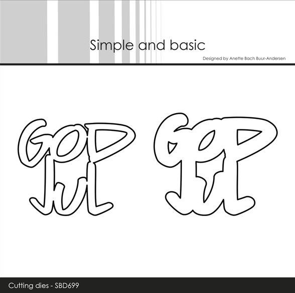 Simple and Basic - die  God Jul SBD699