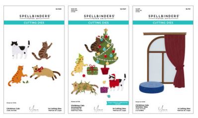 Spellbinders - Etched Dies - Christmas Cats set BD-1122