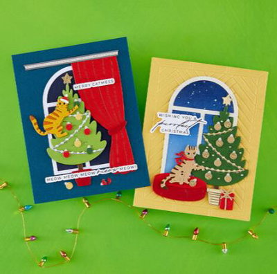 Spellbinders - Etched Dies - Christmas Cats set BD-1122