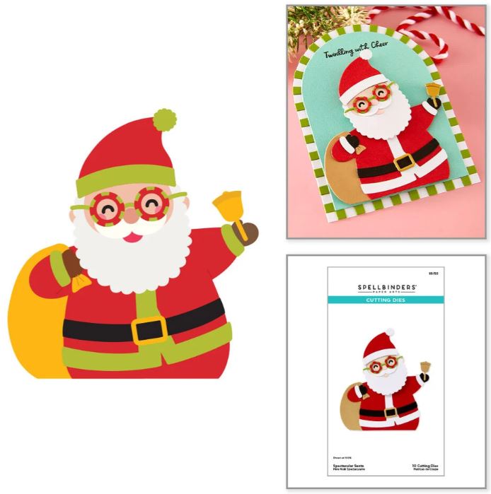 Spellbinders - Etched Dies - Spectacular Christmas Santa S5-723