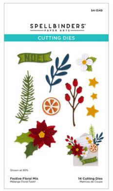 Spellbinders - Etched Dies - Festive Floral Mix S4-1549