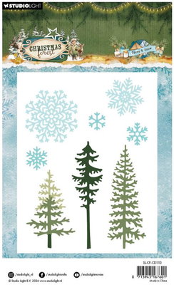 Studio Light - Cut. and Emb. Die  - Christmas Forest Trees and Snow  CD1113