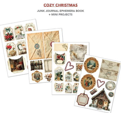 Ciao Bella - Junk Journal A4 Ephemera Book - Cozy Christmas 32pcs  CBB031