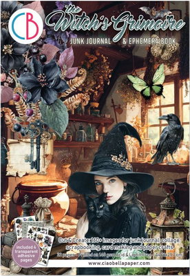 Ciao Bella - Junk Journal A4 Ephemera Book - The Witch's Grimoire 32pcs  CBB029
