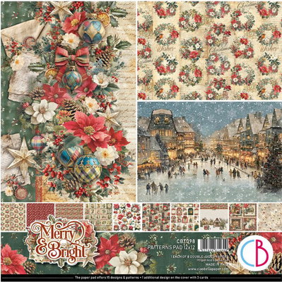 Ciao Bella - Merry & Bright - pattern paper pad  12x12