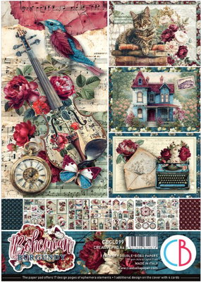 Ciao Bella - Bohemian Burgundy - A4 Creative Pad  A4