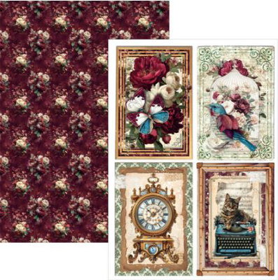 Ciao Bella - Bohemian Burgundy - A4 Creative Pad  A4