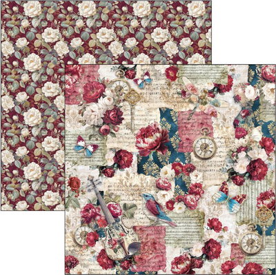 Ciao Bella - Bohemian Burgundy - paper pad  12x12