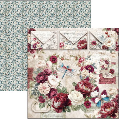Ciao Bella - Bohemian Burgundy - paper pad  12x12