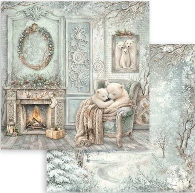 Stamperia - 12x12 Paper Pack - White Christmas