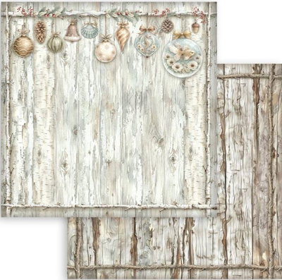 Stamperia - 12x12 Paper Pack - Background White Christmas