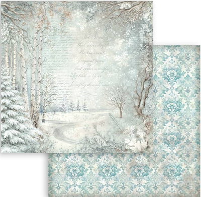 Stamperia - 12x12 Paper Pack - Background White Christmas