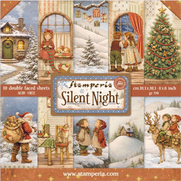 Stamperia - Paper Pad 8x8 - Silent Night