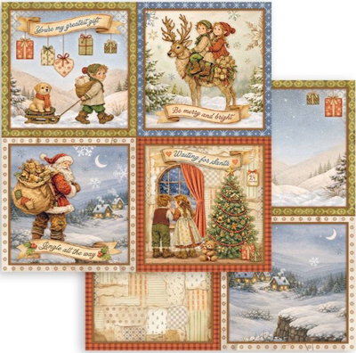Stamperia - Paper Pad 8x8 - Silent Night