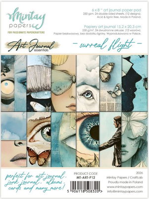 Mintay - 6x8 Art Journal Paper Pack - Surreal Flight MT-ART-P12