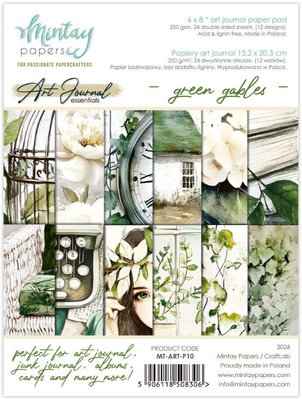 Mintay - 6x8 Art Journal Paper Pack - Green Gables MT-ART-P10