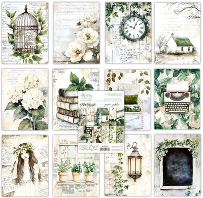 Mintay - 6x8 Art Journal Paper Pack - Green Gables MT-ART-P10