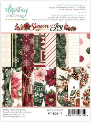 Mintay - 6x8 Add-On Paper Pack - Season of Joy MT-SOJ-11