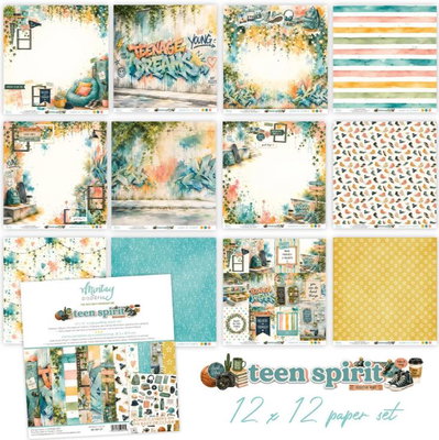 Mintay - 12 x 12 Paper Set - Teen Spirit MT-TS-07