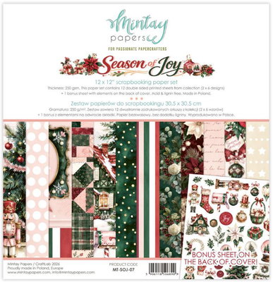 Mintay - 12 x 12 Paper Set - Season of Joy MT-SOJ-07