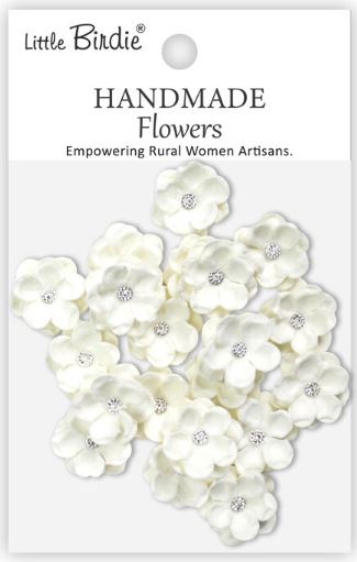 Little Birdie - Handmade Flowers - Twinkle Ivory Pearl CR103147