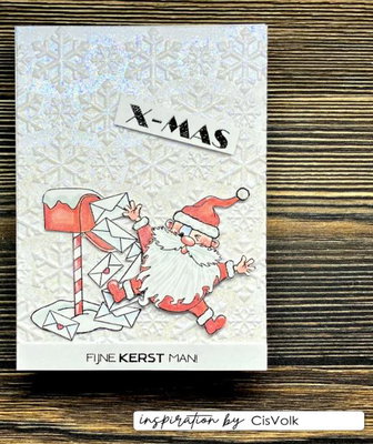 Vaessen Creative - 3D Embossing Folder -  Christmas Ice Stars 5.9x5.9"  0616