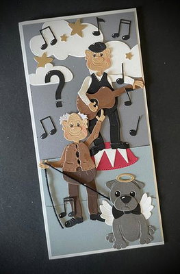 By Lene - Cutting & Embossing Die - Christmas doggies  BLD1879